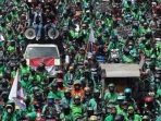 Foto: Ilustrasi demonstrasi ojol.